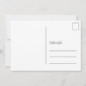 Aangepaste verloofde diamanten ring Verloving Aankondiging (Achterkant)