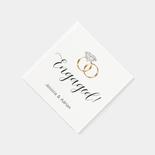 Aangepaste verloofde witte gouden diamanten trouwr servet (Hoek)