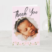 Aangepaste verloskundige fotokaart | De eerste mom Bedankkaart (Voorkant)