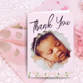 Aangepaste verloskundige fotokaart | De eerste mom Bedankkaart