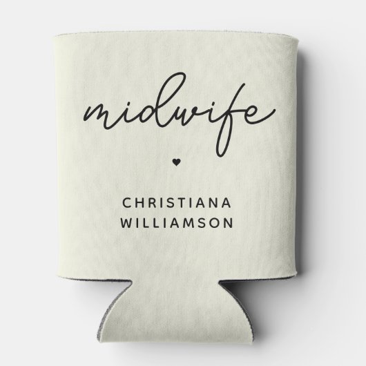 Aangepaste verloskundige waardering Verloskundige Blikjeskoeler (Achterkant)