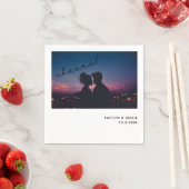 Aangepaste Verloving foto Aangepast huwelijk Servet (Insitu)