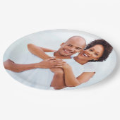 Aangepaste Verloving foto Papieren Bordje (Gekanteld)