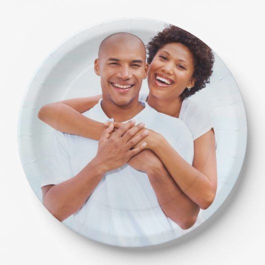 Aangepaste Verloving foto Papieren Bordje (Voorkant)