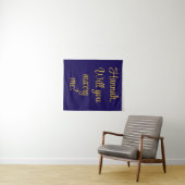 Aangepaste Verloving Gepersonaliseerd Wil je met m Wandkleed (In Situ (horizontaal))