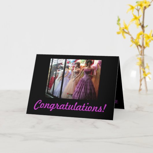 Aangepaste verloving kaart (Gele Bloem)