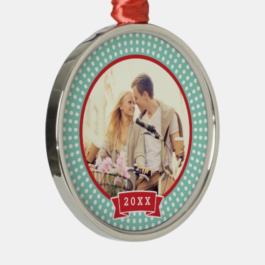 Aangepaste Verloving Photo Keepomwille Ornament (Rechts)