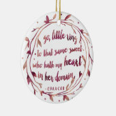 Aangepaste Verloving | WATERVERF Keramisch Ornament (Rechts)