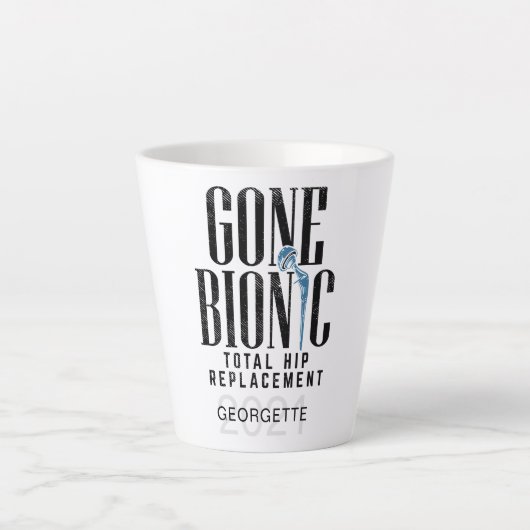 Aangepaste vernieuwingsrondes van de Gone Bionic H Latte Mok (Voorkant)