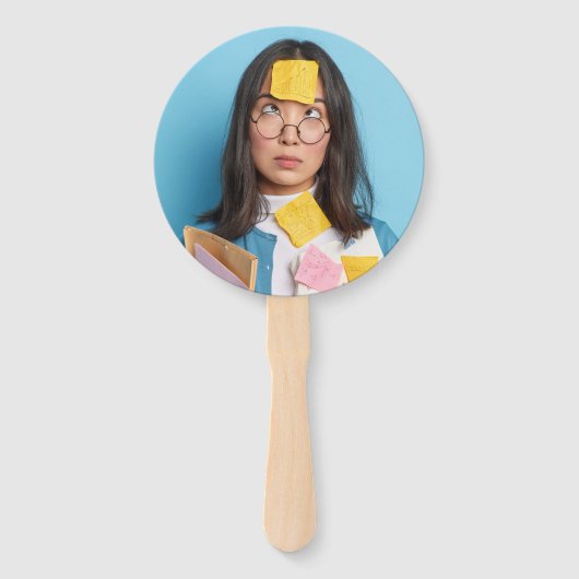 Aangepaste verouderingsvlakken handwaaier (Voorkant)