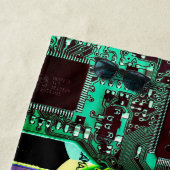 Aangepaste verpakking en Glitch printkaart robotic Strandlaken (In situ)