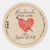 Aangepaste verpakking voor kleine bedrijfsnit ronde sticker (Voorkant)