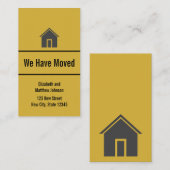 Aangepaste verplaatsing Aankondiging adres invoege (Voorkant / Achterkant)