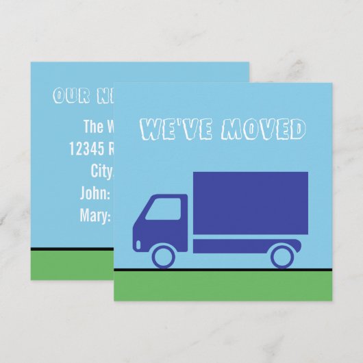 Aangepaste verplaatsing van vrachtwagen aankondiging (Voorkant / Achterkant)