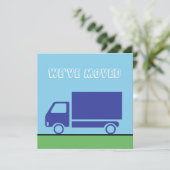 Aangepaste verplaatsing van vrachtwagen aankondiging (Staand voorkant)