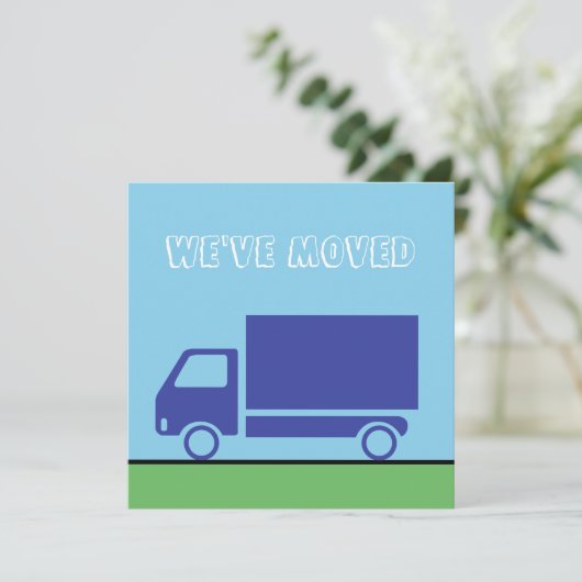 Aangepaste verplaatsing van vrachtwagen aankondiging (Staand voorkant)