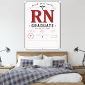 Aangepaste Verpleegkunde Afstudeerklas 2026 Canvas Afdruk (Insitu (Slaapkamer))