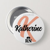 Aangepaste verpleegkundige Buttonnen en pennen | G Ronde Button 7,6 Cm (Voorkant /achterkant)