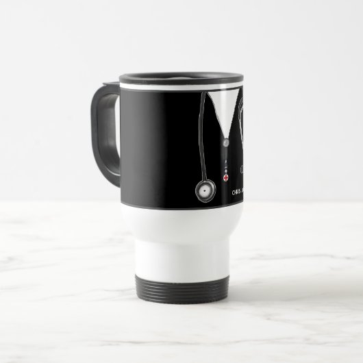 Aangepaste verpleegkundige Collectible Travel Mug Reisbeker (Voorkant links)