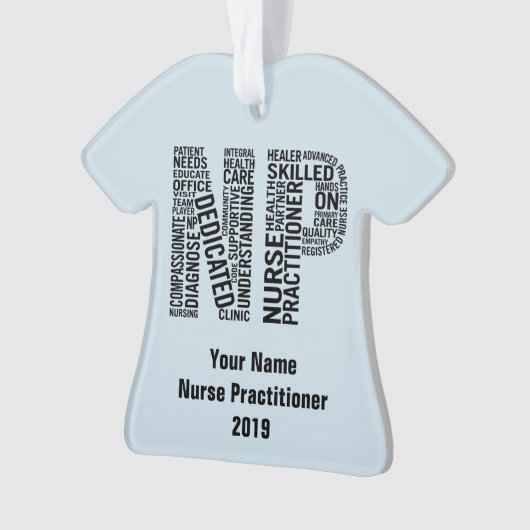 Aangepaste verpleegkundige NP Ornament (voorkant)