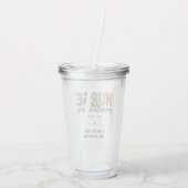 Aangepaste verpleegkundige NP Verpleegkundige Afst Acryl Drinkbeker (Achterkant)