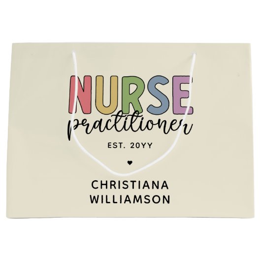 Aangepaste verpleegkundige NP Verpleegkundige Afst Groot Cadeauzakje (Voorkant)