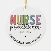 Aangepaste verpleegkundige NP Verpleegkundige Afst Keramisch Ornament (Voorkant)