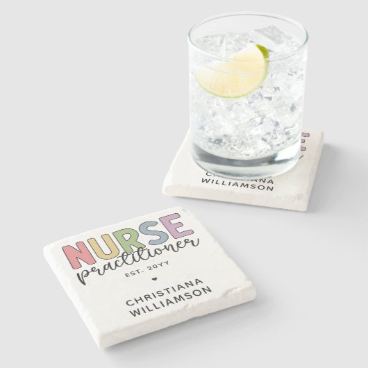 Aangepaste verpleegkundige NP Verpleegkundige Afst Stenen Onderzetter (Zijkant)