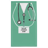 Aangepaste verpleegkundige of Doctor Small Gift Ba Klein Cadeauzakje (Achterkant)