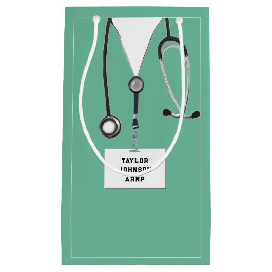 Aangepaste verpleegkundige of Doctor Small Gift Ba Klein Cadeauzakje (Voorkant)