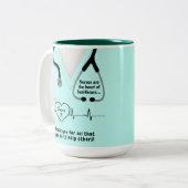 Aangepaste verpleegkundigen Bedankt Mok Naam toevo (Voorkant links)