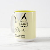 Aangepaste verpleegkundigen Bedankt Mok Naam toevo (Voorkant links)