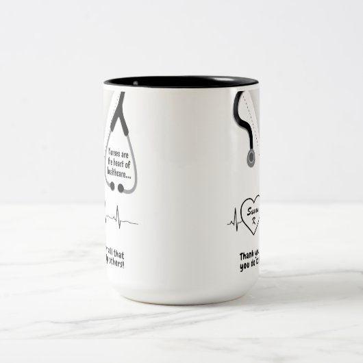 Aangepaste verpleegkundigen Bedankt Mok Naam toevo (Center)