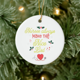 Aangepaste verpleegkundigen maken altijd de leuke keramisch ornament
