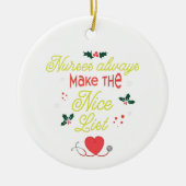 Aangepaste verpleegkundigen maken altijd de leuke keramisch ornament (Voorkant)