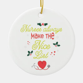 Aangepaste verpleegkundigen maken altijd de leuke keramisch ornament