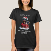 Aangepaste Verpleegster Doxie Teckel Liefde T-shirt (Voorkant)