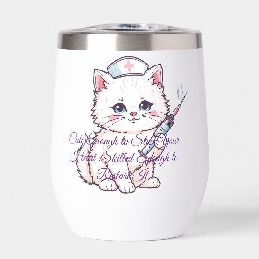 Aangepaste verpleegster kat vaardig genoeg (Voorkant)