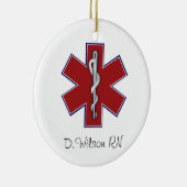 Aangepaste verpleegster keramisch ornament (Rechts)