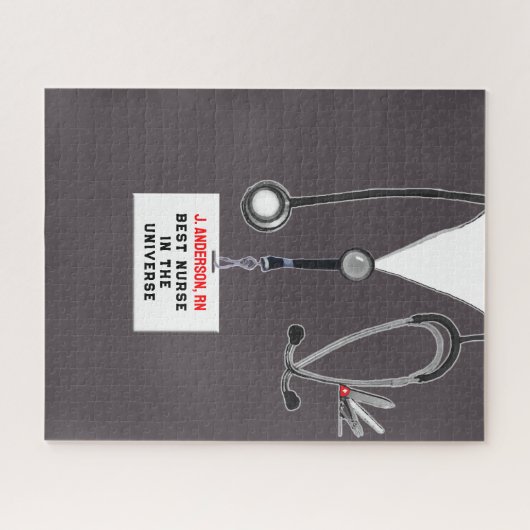 Aangepaste verpleegster legpuzzel (Horizontaal)