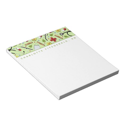 Aangepaste verpleegster notitieblok (Schuin)