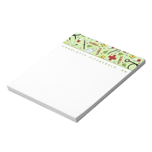 Aangepaste verpleegster notitieblok (Linkerzijde)