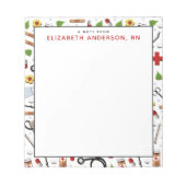 Aangepaste verpleegster notitieblok (Voorkant)