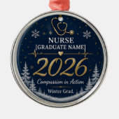 Aangepaste verpleegster ornament 2026 | Gepersonal (Voorkant)