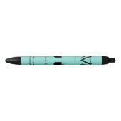 Aangepaste verpleegster scrub leven monogram zwarte inkt pen (Voorkant)