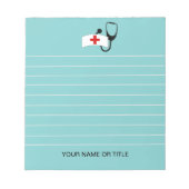 Aangepaste verpleegster Stethoscoop Medical Notitieblok (Voorkant)