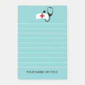 Aangepaste verpleegster Stethoscoop Medical Post-it® Notes (Voorkant)