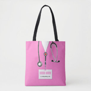 Aangepaste verpleegster tote bag