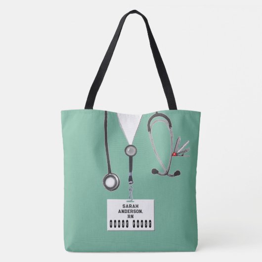 Aangepaste verpleegster tote bag (Achterkant)