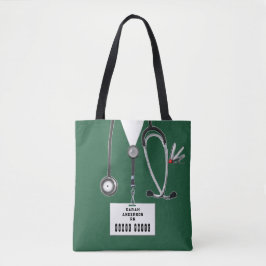 Aangepaste verpleegster tote bag